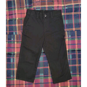 Ralph Lauren Baby Boy Black Cotton Pants Elastic Waist Size 24months